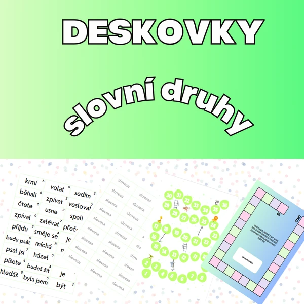 Deskovky - Slovní druhy