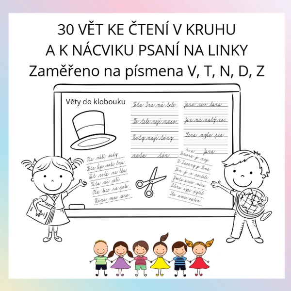 Psaní vět s písmeny D,Z,V,N