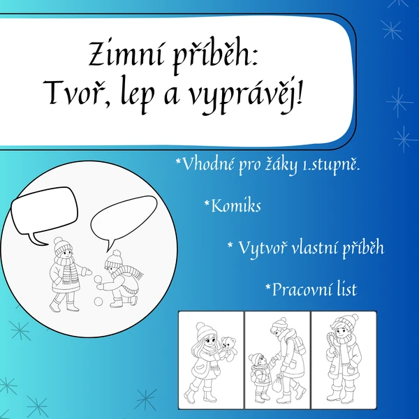 Zimní příběh: Tvoř, lep a vyprávěj!