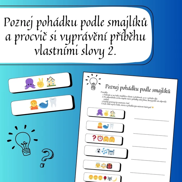 Poznej pohádku podle smajlíků a procvič si vyprávění příběhu vlastními slovy 2.