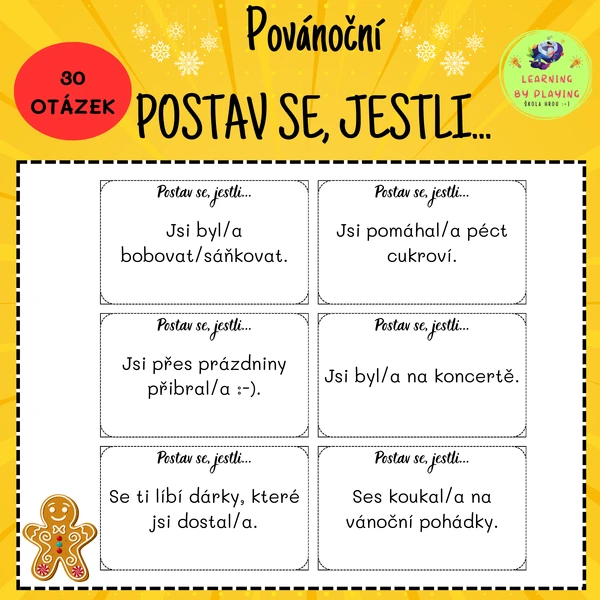POVÁNOČNÍ "POSTAV SE, JESTLI..."