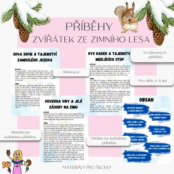 Příběhy zvířátek ze zimního lesa
