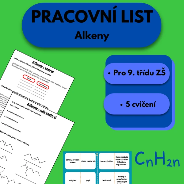 Pracovní list - alkeny