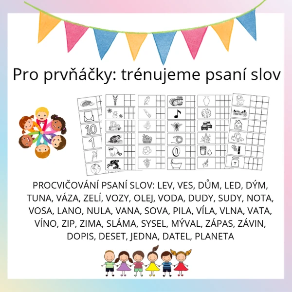 Psaní slov pro prvňáčky