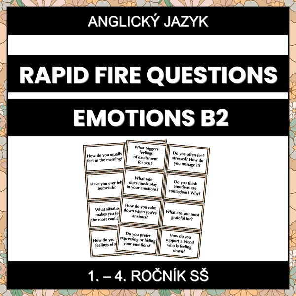 Rapid Fire Questions - Emotions (B2)