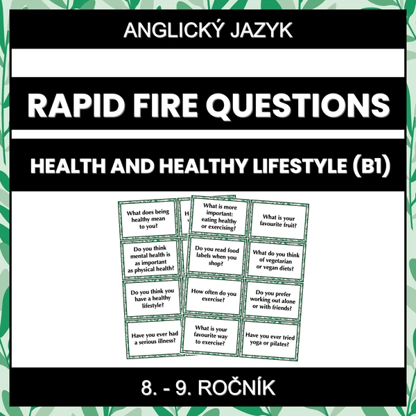 Rapid Fire Questions - Health and Healthy Lifestyle (B1)