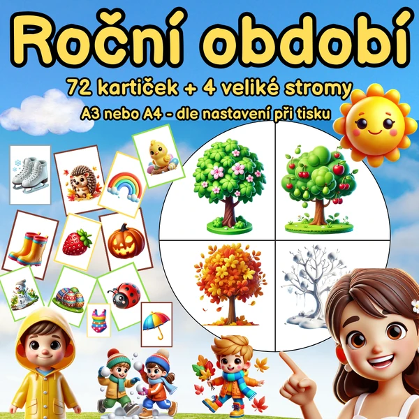 ROČNÍ OBDOBÍ - hry, komunikace, fantazie 🌸 🌞 🍂 ❄️