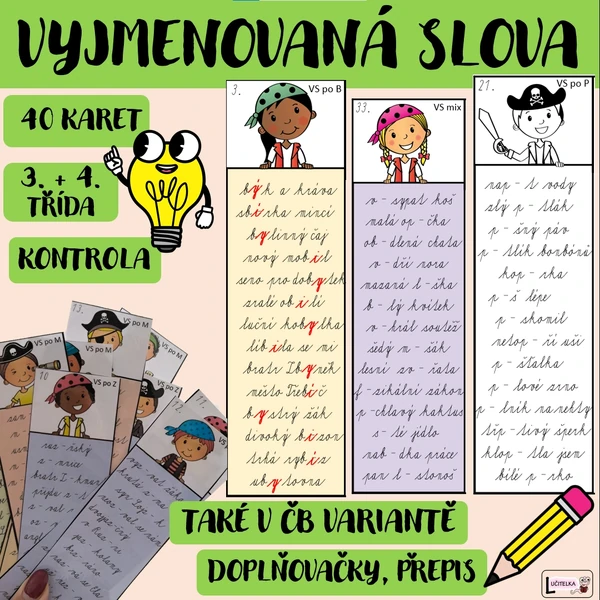 Vyjmenovaná slova - sloupečky 