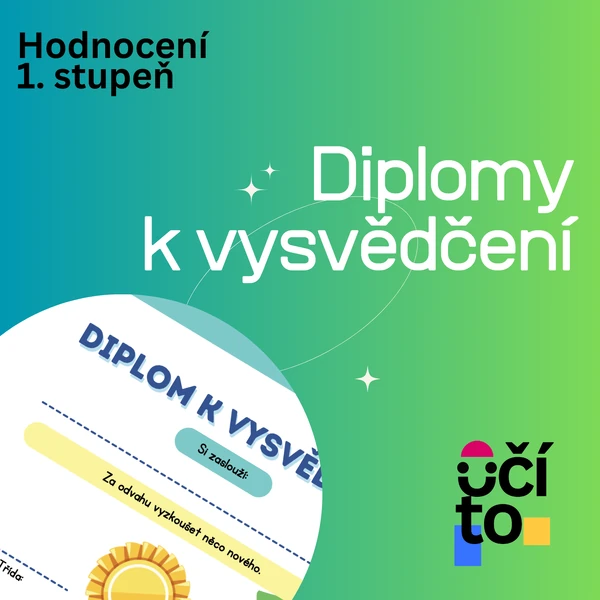Diplom k vysvědčení - 1. stupeň