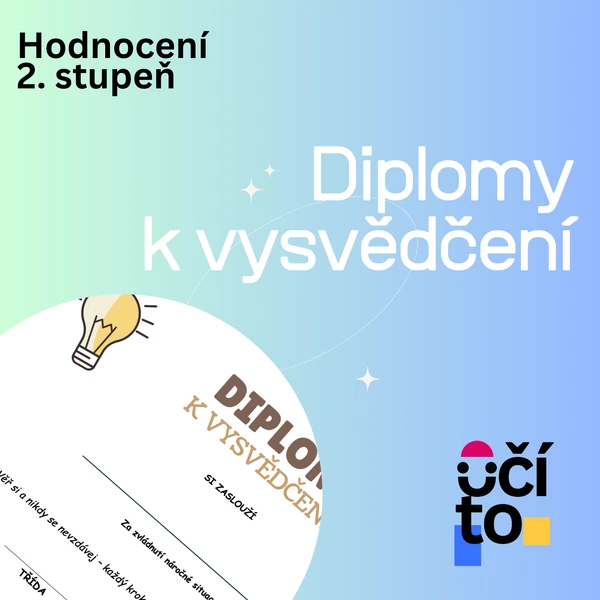 Diplom k vysvědčení - 2. stupeň