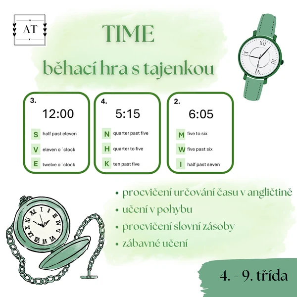 Time - běhací hra s tajenkou