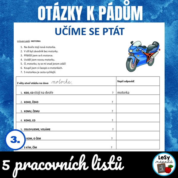 Pády - učíme se ptát 