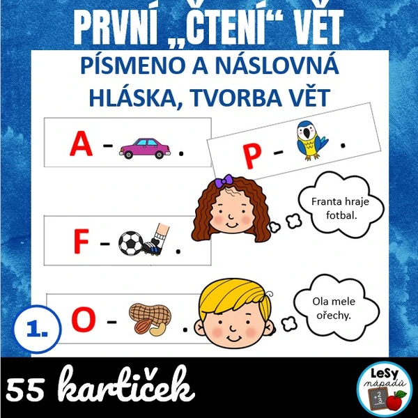 První "čtení" vět