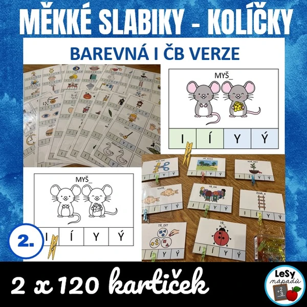 Měkké slabiky - kolíčky