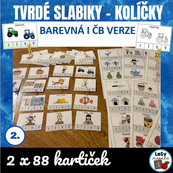 Tvrdé slabiky - kolíčky