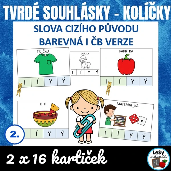 Tvrdé souhlásky - slova cizího původu