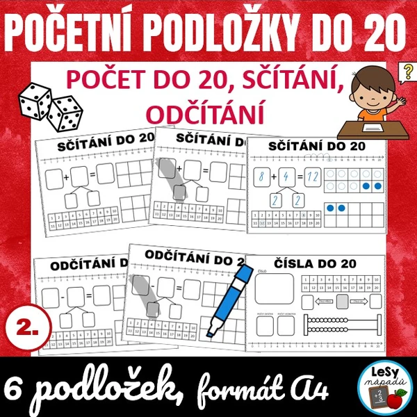 Početní podložky v oboru do 20