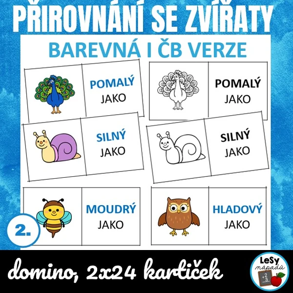 Přirovnání se zvířaty - domino
