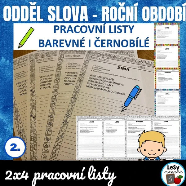 Odděl slova - roční období
