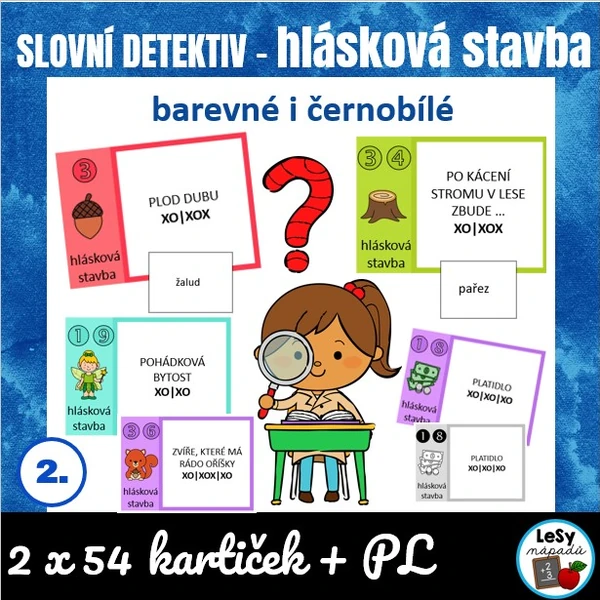 Hlásková stavba - slovní detektiv