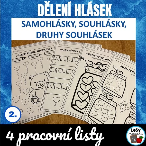 Dělení hlásek - pracovní listy