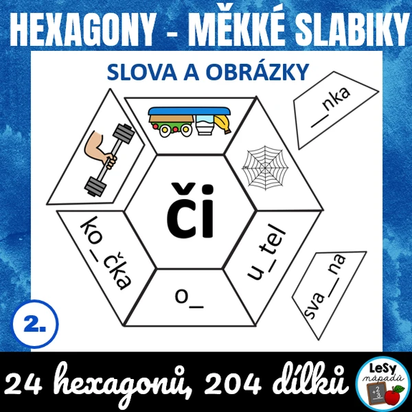 Měkké slabiky - hexagony