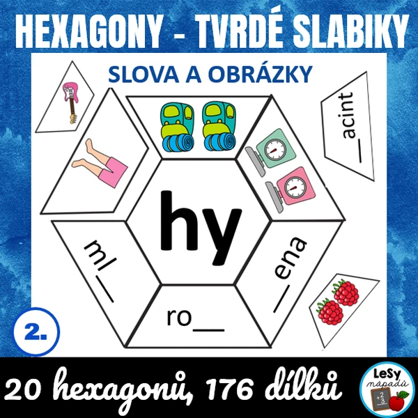 Tvrdé slabiky - hexagony