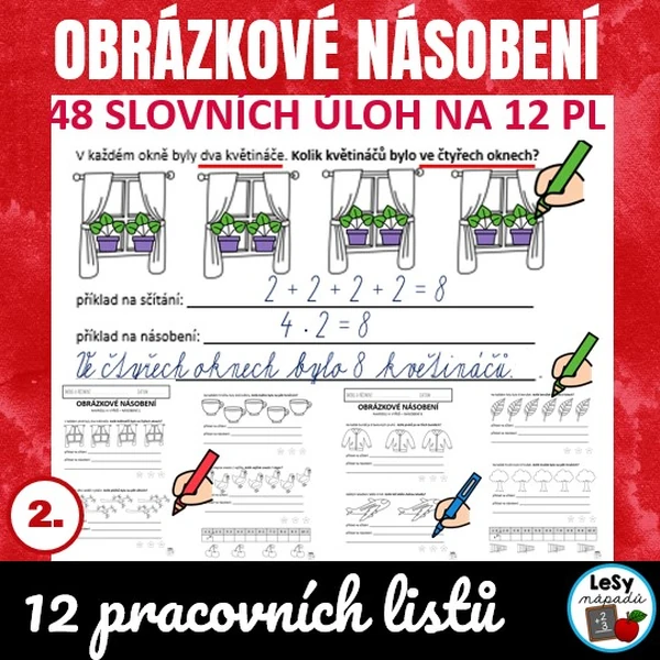 Obrázkové násobení názorně - pracovní listy