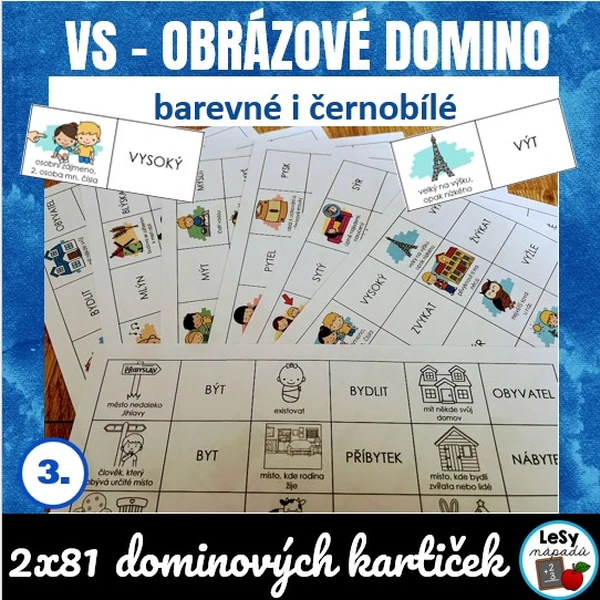 Vyjmenovaná slova B-Z, obrázkové domino 