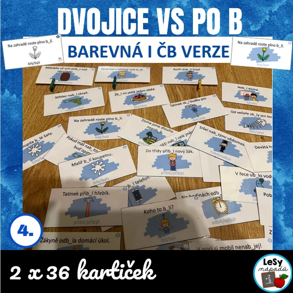 Dvojice VS po B ve větách - kolíčkování