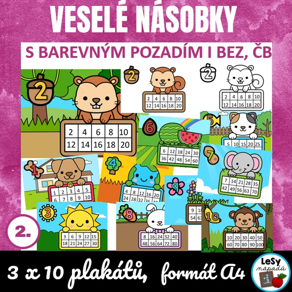 Veselé násobky - plakáty