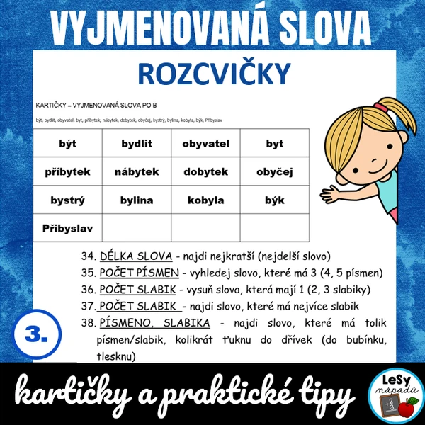 Vyjmenovaná slova - rozcvičky