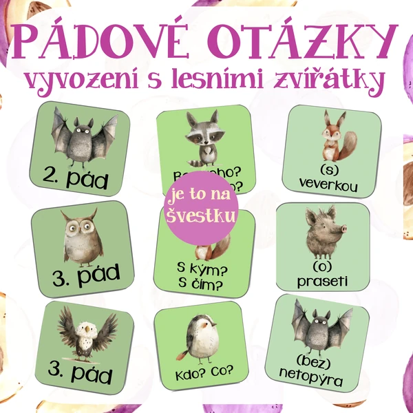 Pádové otázky - vyvození