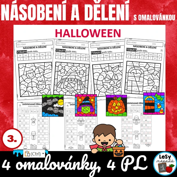 Násobení a dělení s omalovánkou