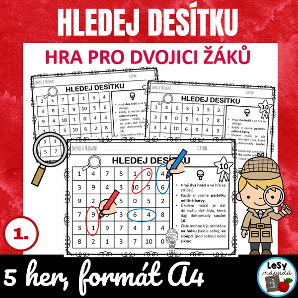 Hra - hledej desítku