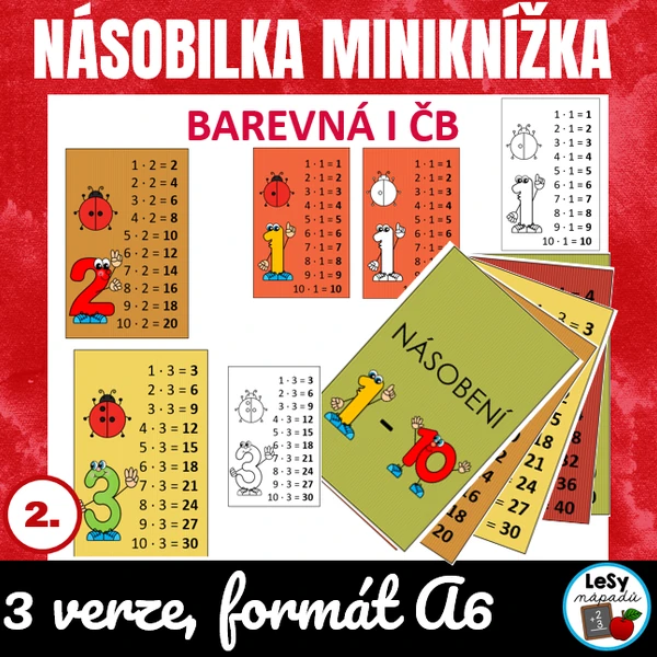 Násobilka - miniknížka, formát A6