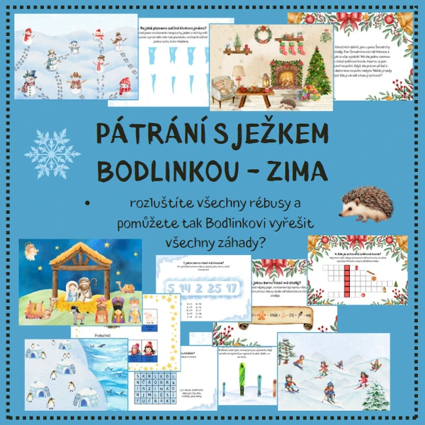 Pátrání s ježkem Bodlinkou - ZIMA