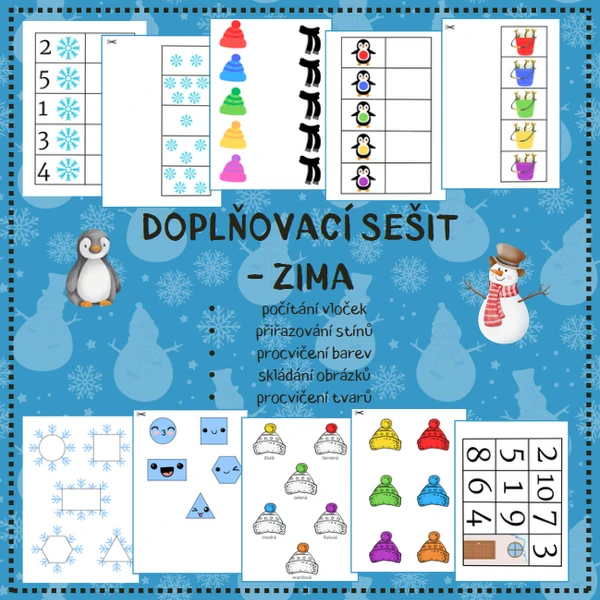 ZIMA - doplňovací sešit