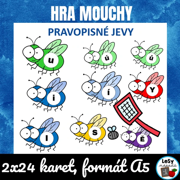 Hra Mouchy - pravopisné jevy