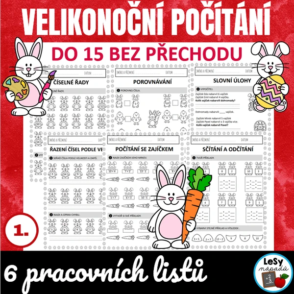 Velikonoční počítání do 15