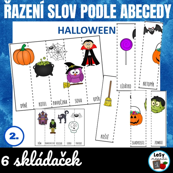Řazení slov podle abecedy - Halloween