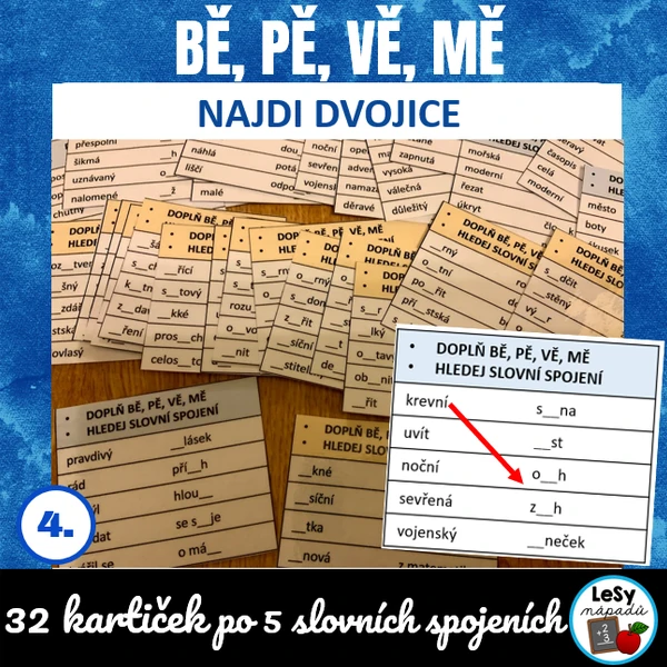 Bě, pě, vě, mě - najdi dvojice