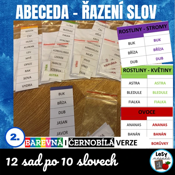 Abeceda - řazení slov