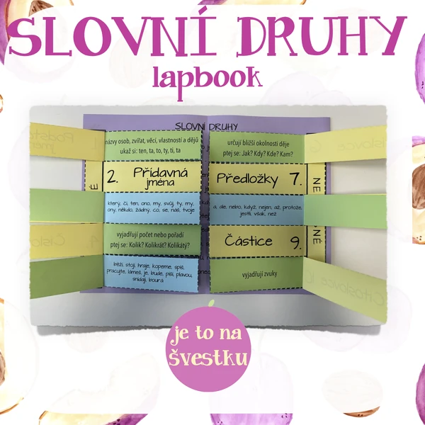 Slovní druhy - lapbook