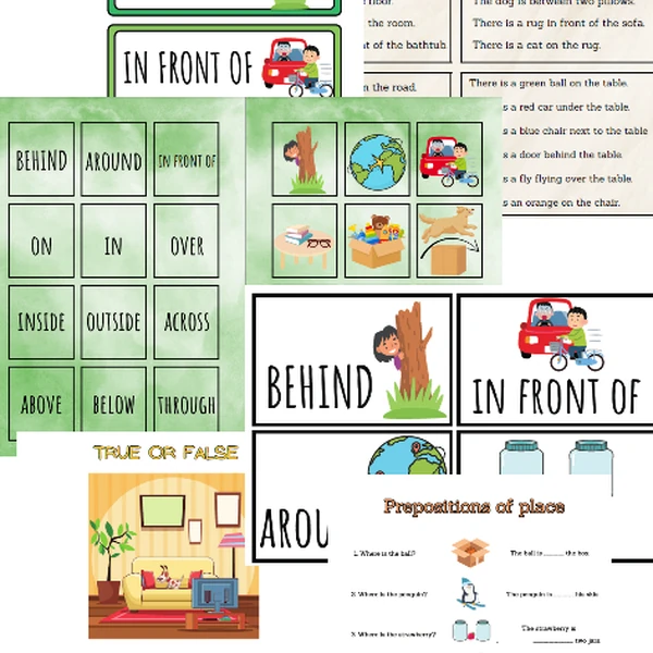 Angličtina - předložky (Prepositions of Place)