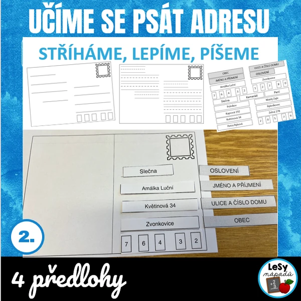 Učíme se psát adresu