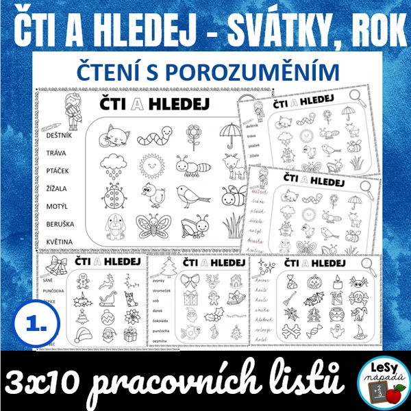 Čti a hledej - roční období a svátky