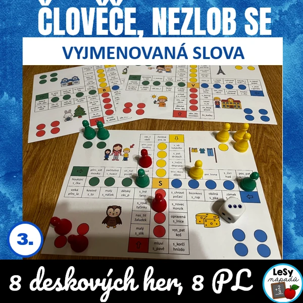 Vyjmenovaná slova - Člověče, nezlob se a pracovní listy
