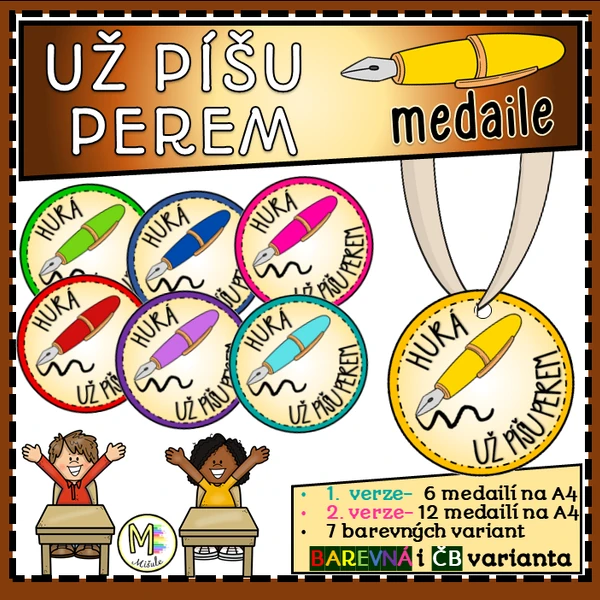 UŽ PÍŠU PEREM- medaile