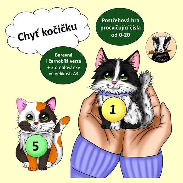 Chyť kočičku - postřehová hra 